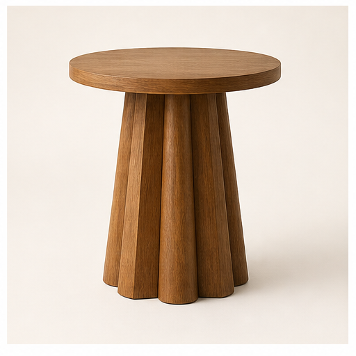 Walnut side table product photo